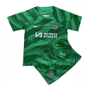 Maillot de foot Chelsea Gardien de but Extérieur enfant 2023-24 Manches Courte (+ pantalon court)